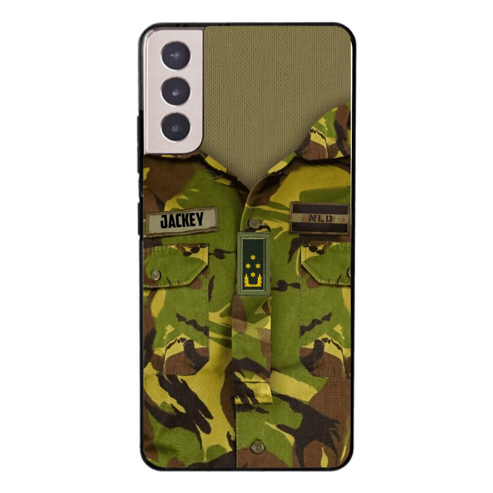 Personalized Netherland Army Camo Phone Case Printed 22MAR-HQ30