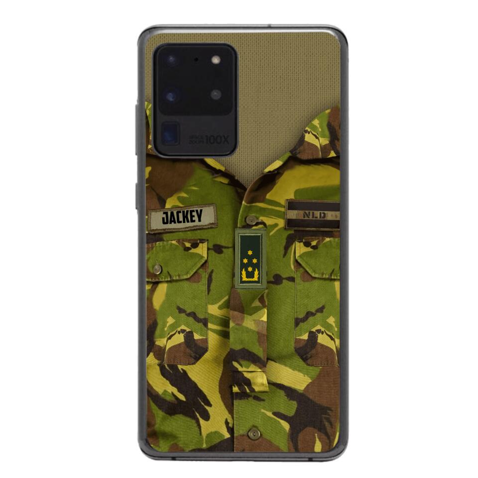 Personalized Netherland Army Camo Phone Case Printed 22MAR-HQ30