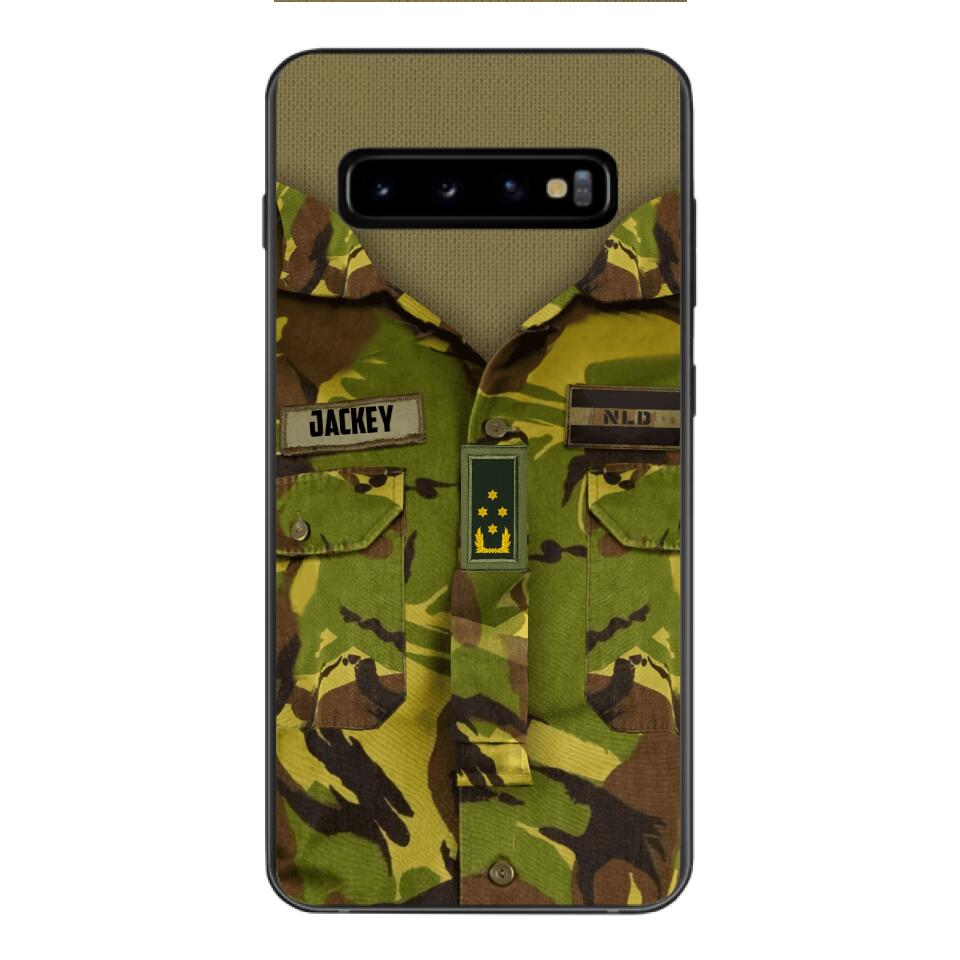 Personalized Netherland Army Camo Phone Case Printed 22MAR-HQ30