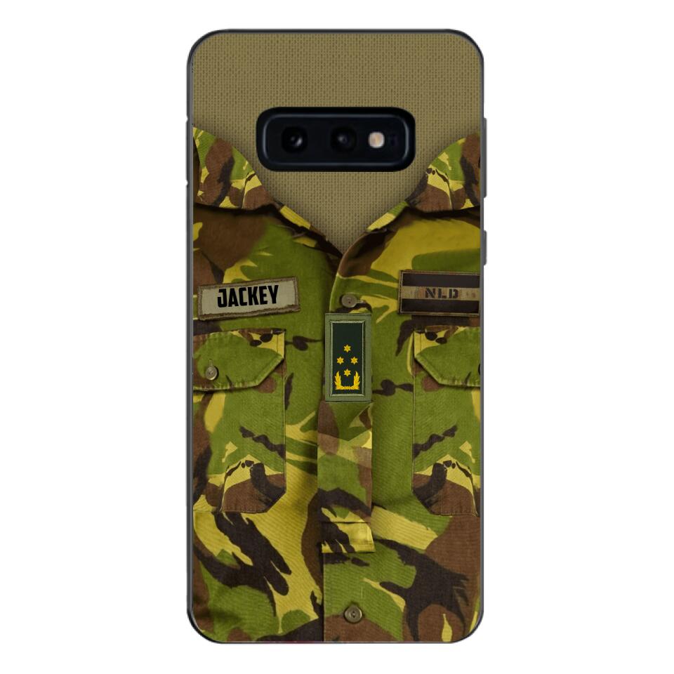 Personalized Netherland Army Camo Phone Case Printed 22MAR-HQ30