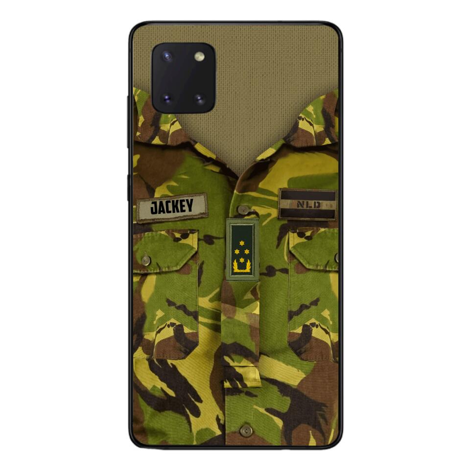 Personalized Netherland Army Camo Phone Case Printed 22MAR-HQ30