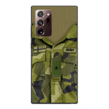 Personalized Swedish Army Camo Phone Case Printed 22MAR-HQ30