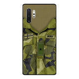 Personalized Swedish Army Camo Phone Case Printed 22MAR-HQ30