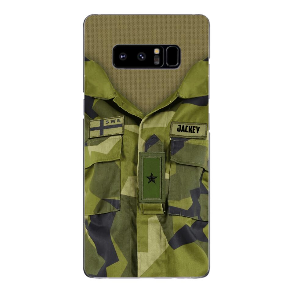 Personalized Swedish Army Camo Phone Case Printed 22MAR-HQ30