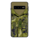 Personalized Swedish Army Camo Phone Case Printed 22MAR-HQ30