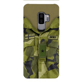 Personalized Swedish Army Camo Phone Case Printed 22MAR-HQ30