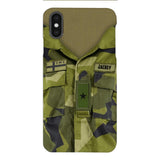 Personalized Swedish Army Camo Phone Case Printed 22MAR-HQ30