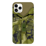 Personalized Swedish Army Camo Phone Case Printed 22MAR-HQ30