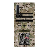 Personalized U.S Army Camo Phone Case Printed QTDT3003