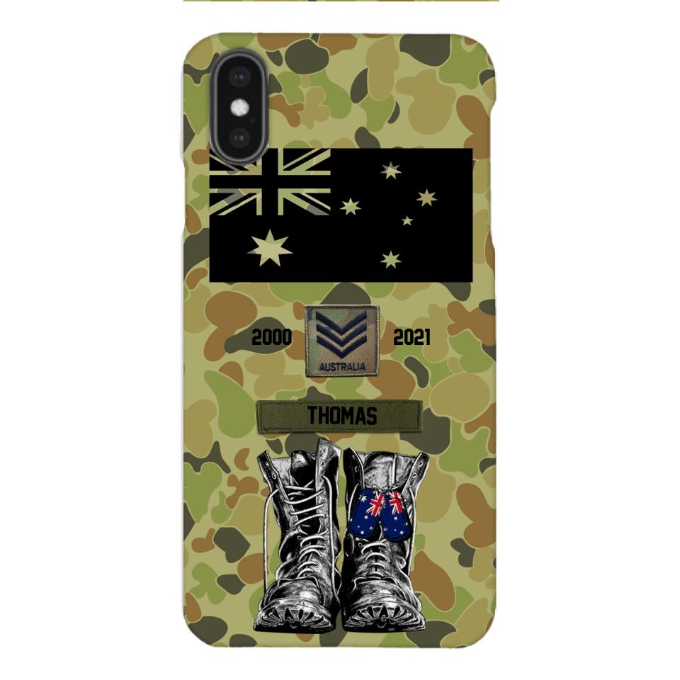 Personalized Australian Army Camo Phone Case Printed QTDT3003