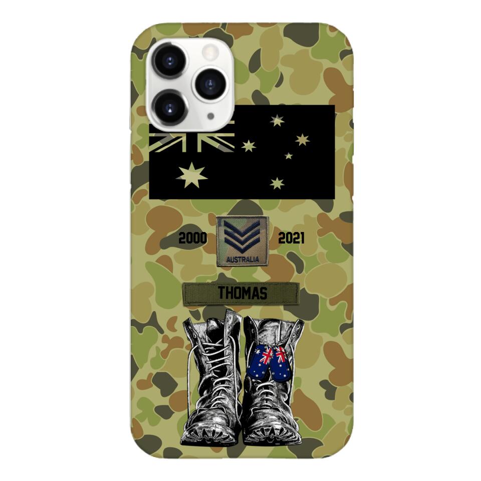 Personalized Australian Army Camo Phone Case Printed QTDT3003