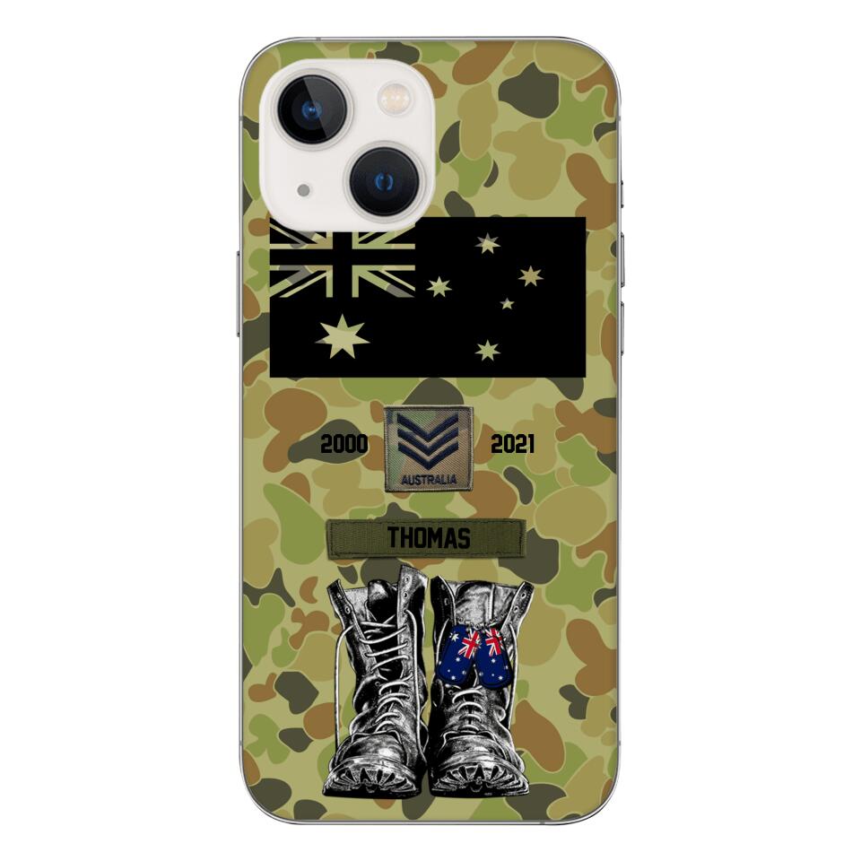 Personalized Australian Army Camo Phone Case Printed QTDT3003