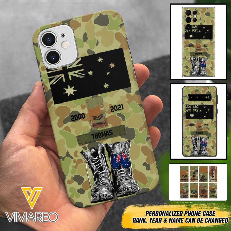 Personalized Australian Army Camo Phone Case Printed QTDT3003