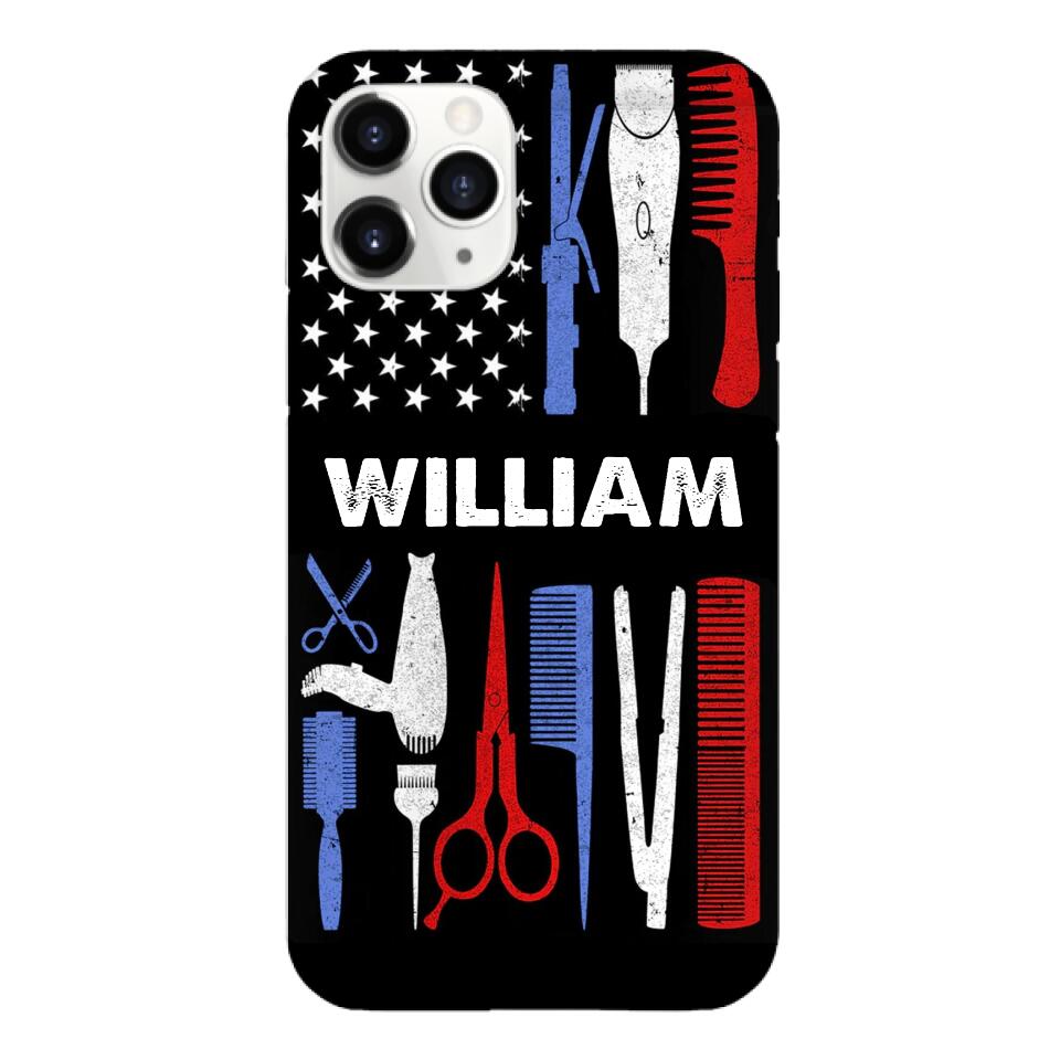 Personalized Barber Flag US Phone Case Printed M3Q 3003