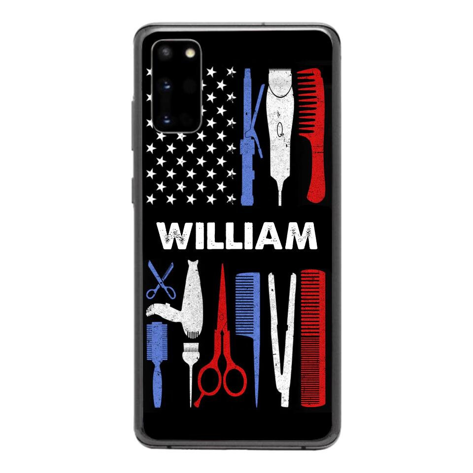 Personalized Barber Flag US Phone Case Printed M3Q 3003