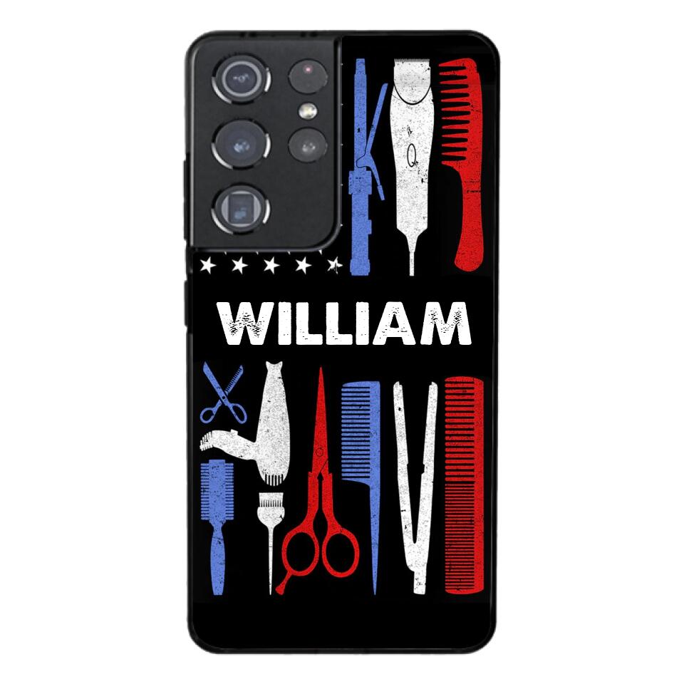 Personalized Barber Flag US Phone Case Printed M3Q 3003