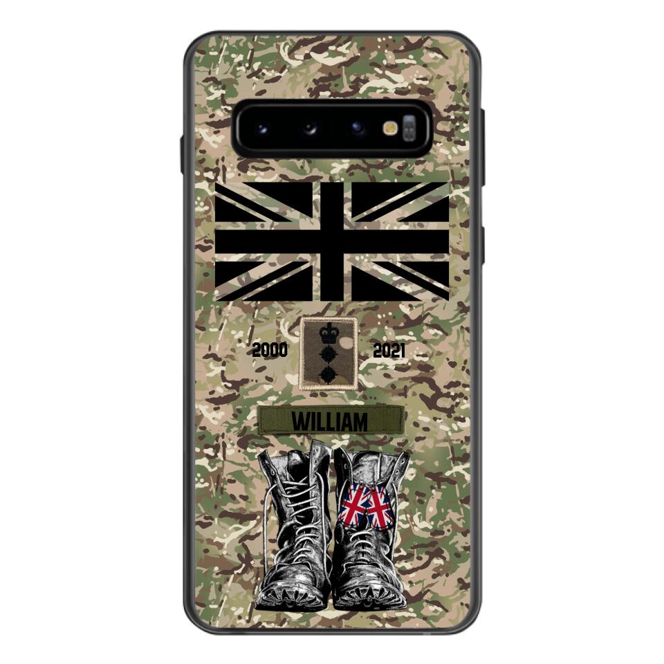 Personalized UK Army Camo Phone Case Printed QTDT3003