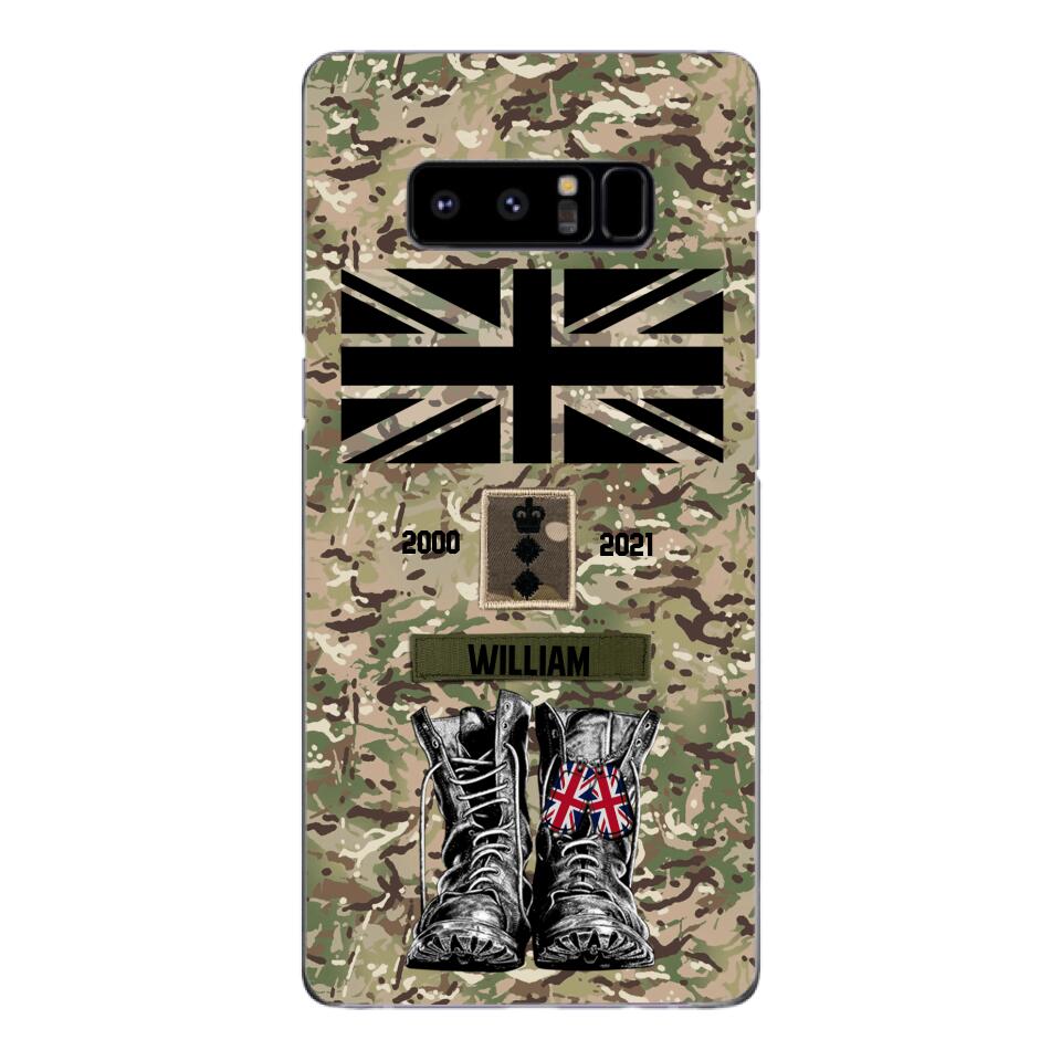 Personalized UK Army Camo Phone Case Printed QTDT3003