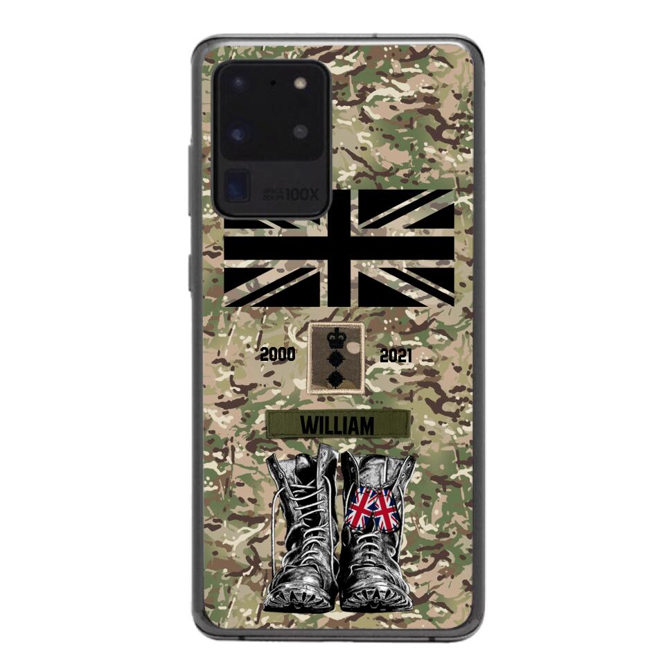 Personalized UK Army Camo Phone Case Printed QTDT3003
