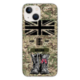 Personalized UK Army Camo Phone Case Printed QTDT3003