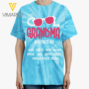 Personalized This Cool Grandma Tie Dye Tshirt Printed 22MAR-HC30