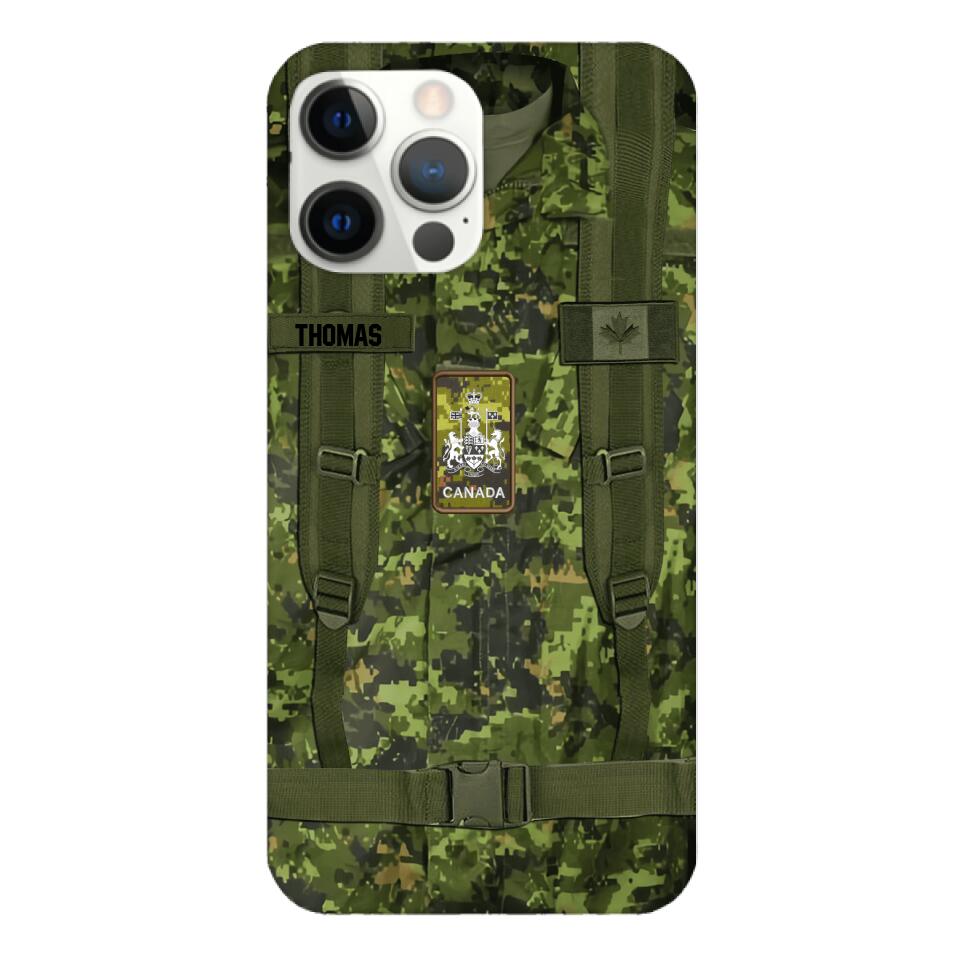 Personalized Canadian Army Camo Phone Case Printed 3T 3003