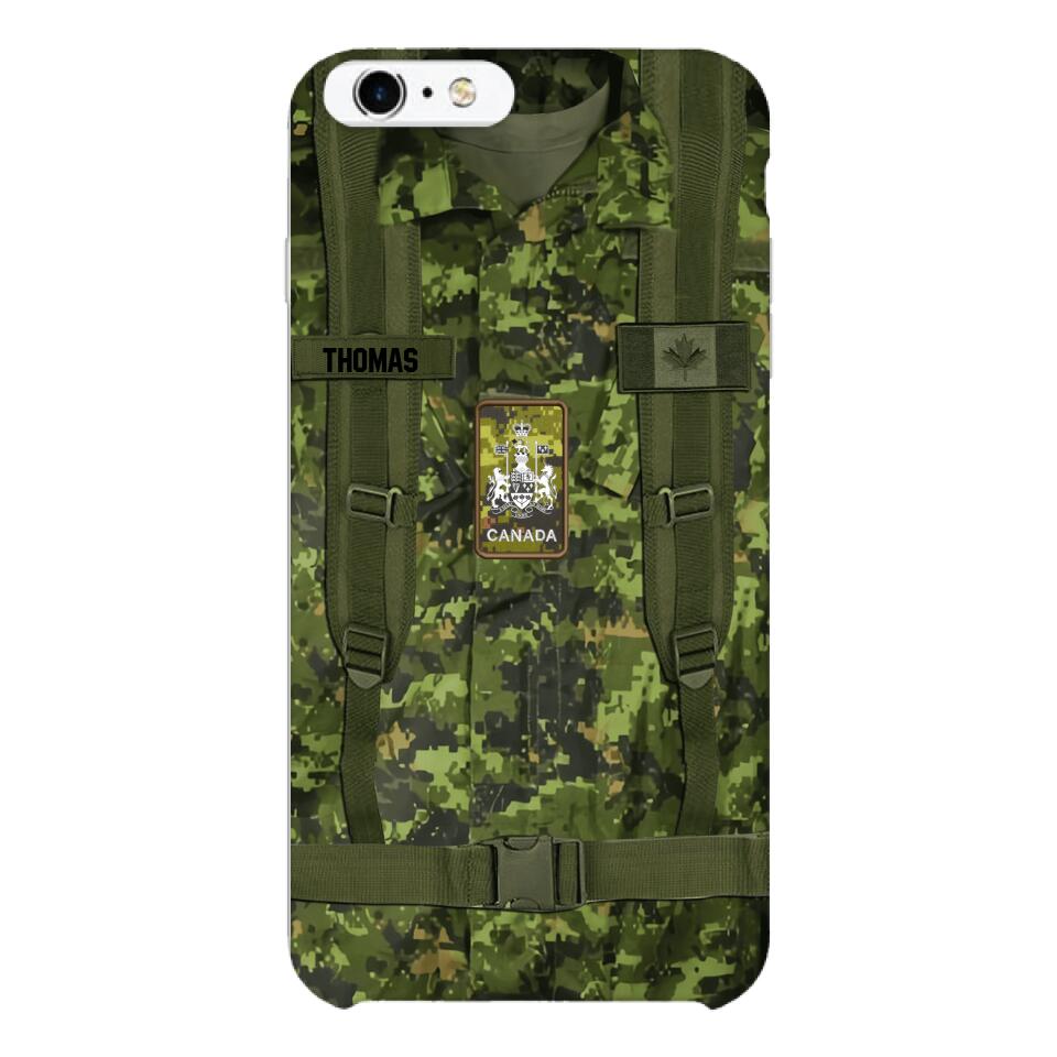 Personalized Canadian Army Camo Phone Case Printed 3T 3003