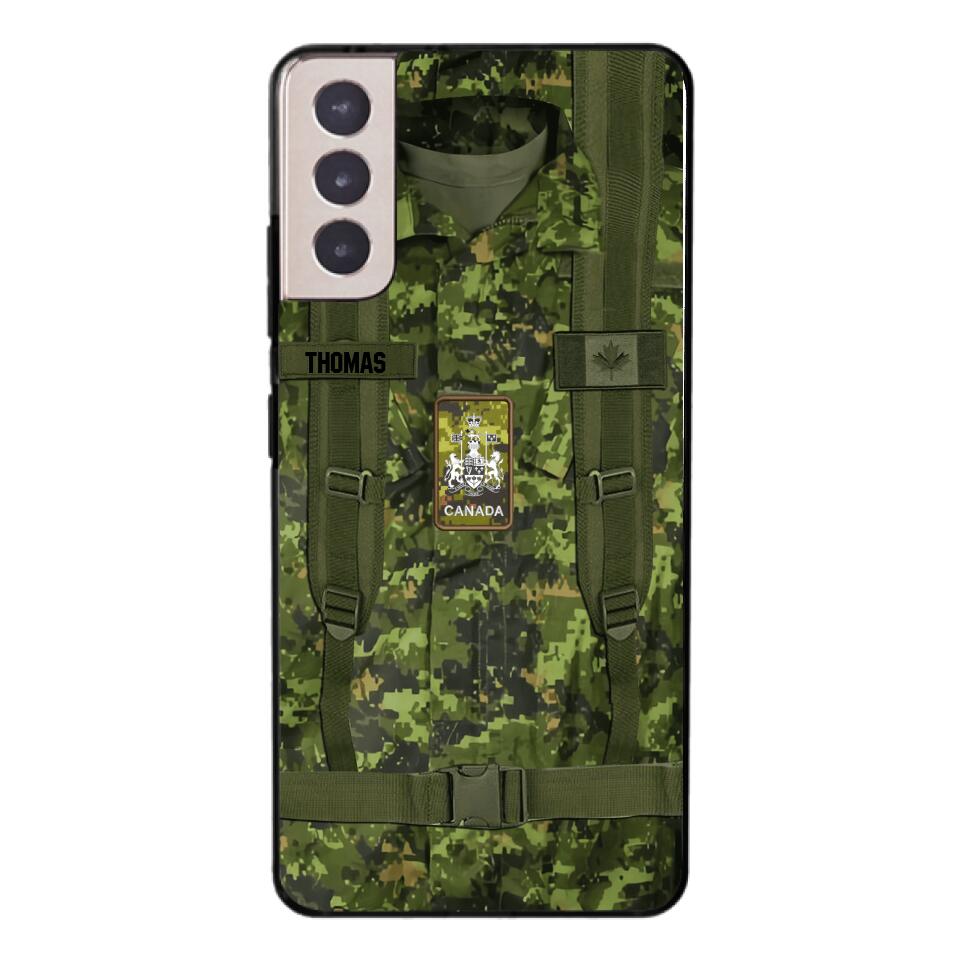 Personalized Canadian Army Camo Phone Case Printed 3T 3003