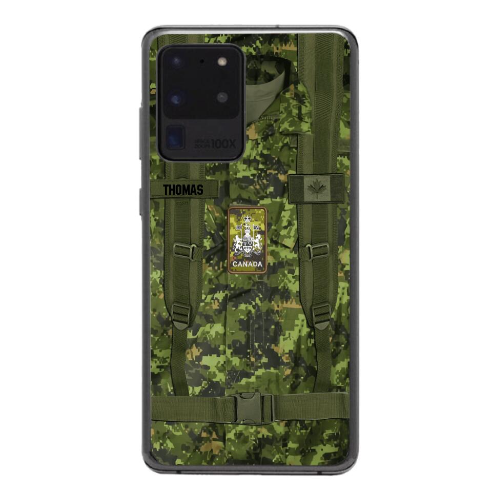 Personalized Canadian Army Camo Phone Case Printed 3T 3003