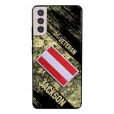 Personalized Austria Army Veteran Camo Phone Case Printed QTDT3103