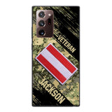 Personalized Austria Army Veteran Camo Phone Case Printed QTDT3103