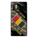 Personalized Belgium Army Veteran Camo Phone Case Printed QTDT3103