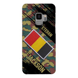 Personalized Belgium Army Veteran Camo Phone Case Printed QTDT3103