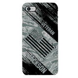 Personalized U.S Airforce Veteran Camo Phone Case Printed QTDT3103
