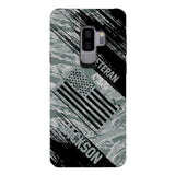 Personalized U.S Airforce Veteran Camo Phone Case Printed QTDT3103