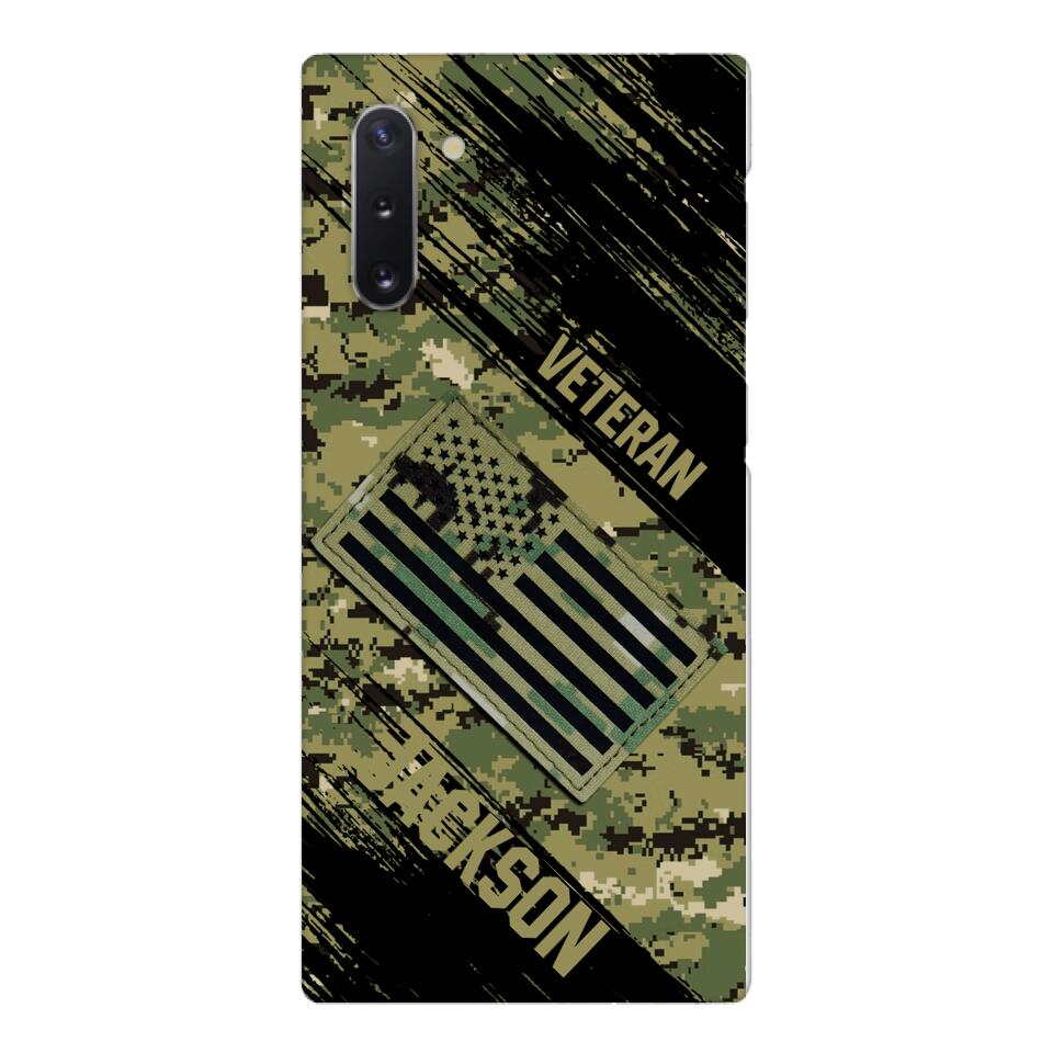 Personalized U.S Navy Veteran Camo Phone Case Printed QTDT3103