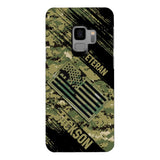 Personalized U.S Navy Veteran Camo Phone Case Printed QTDT3103