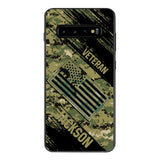 Personalized U.S Navy Veteran Camo Phone Case Printed QTDT3103
