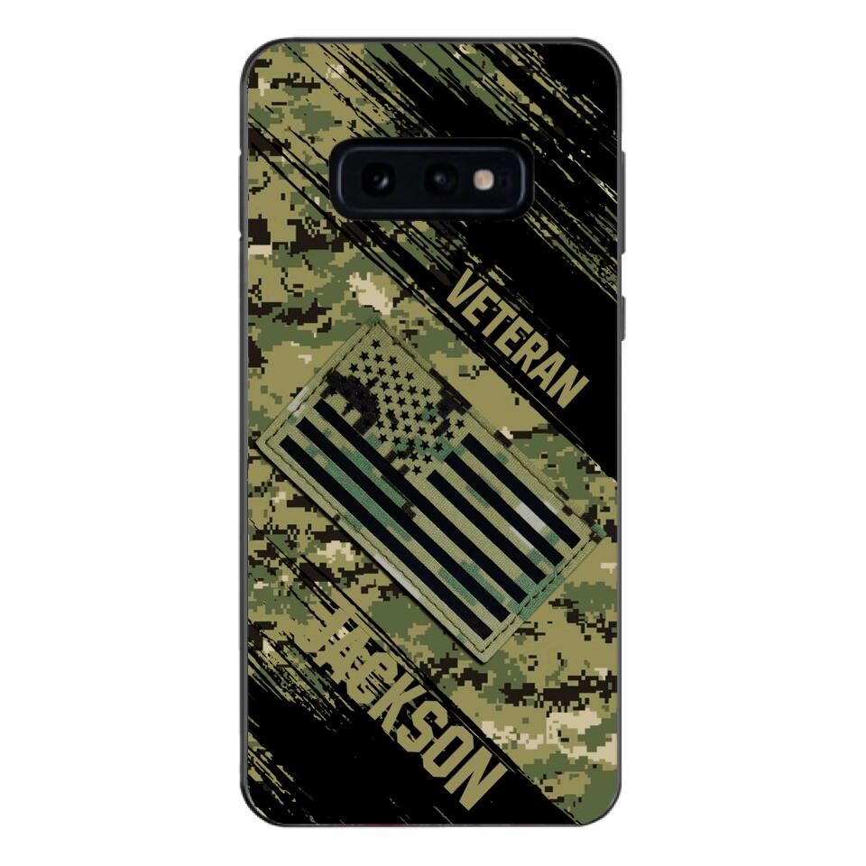 Personalized U.S Navy Veteran Camo Phone Case Printed QTDT3103