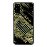 Personalized U.S Navy Veteran Camo Phone Case Printed QTDT3103