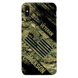 Personalized U.S Navy Veteran Camo Phone Case Printed QTDT3103