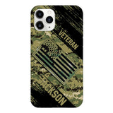 Personalized U.S Navy Veteran Camo Phone Case Printed QTDT3103