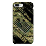 Personalized U.S Navy Veteran Camo Phone Case Printed QTDT3103