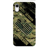 Personalized U.S Navy Veteran Camo Phone Case Printed QTDT3103