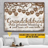 PERSONALIZED GRANDCHILDREN CANVAS 3C 3103