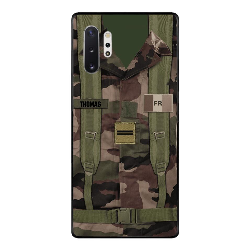 Personalized French Army Veteran Camo Phone Case Printed 3T 3103