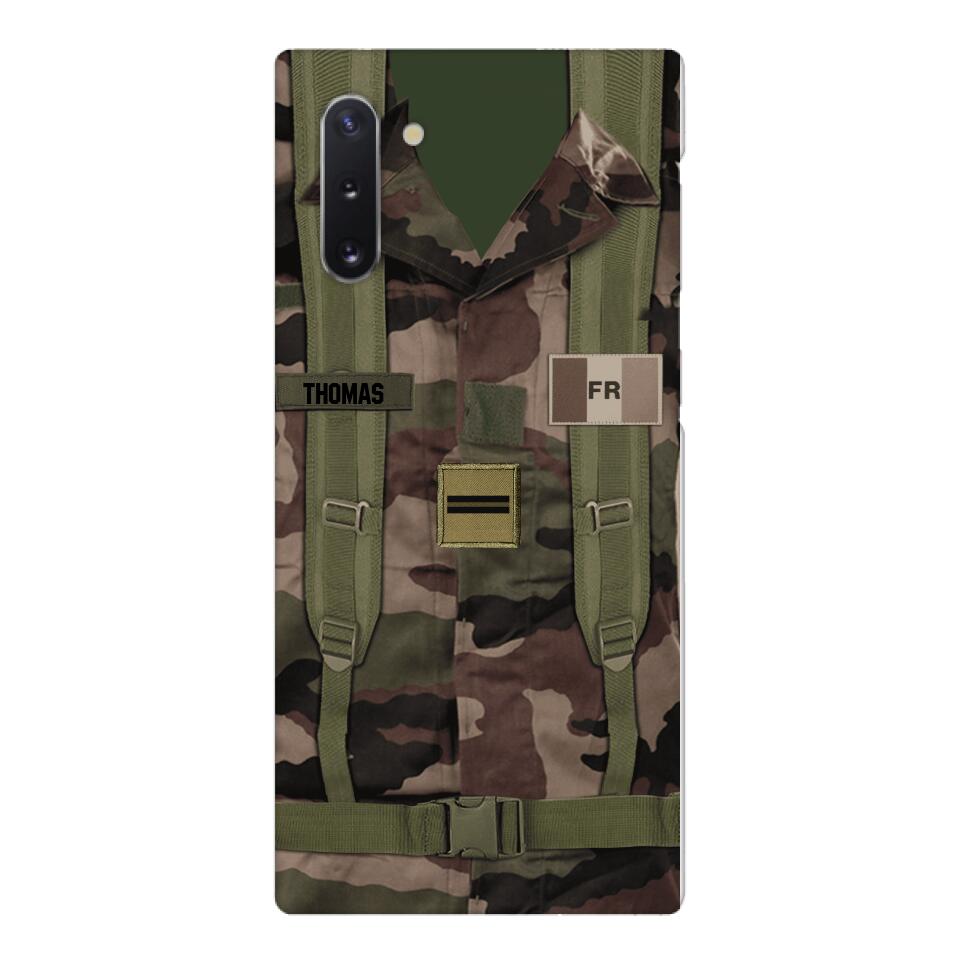 Personalized French Army Veteran Camo Phone Case Printed 3T 3103