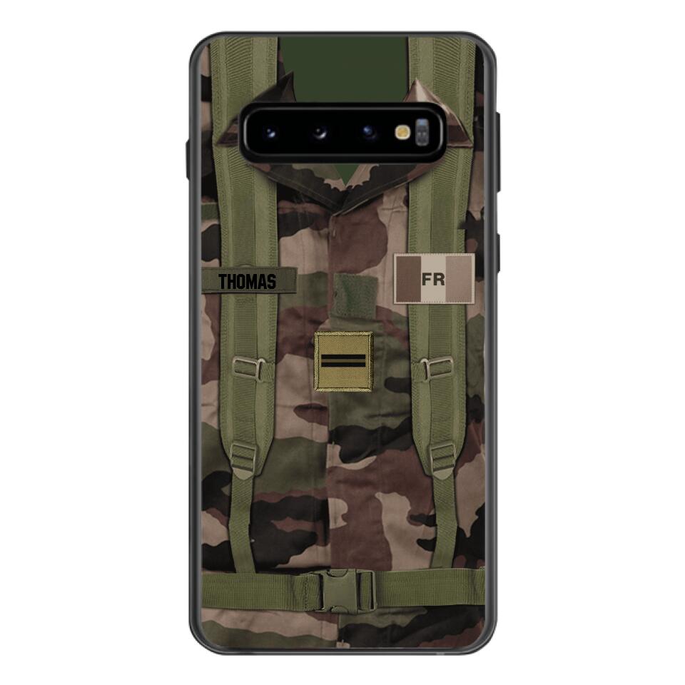 Personalized French Army Veteran Camo Phone Case Printed 3T 3103