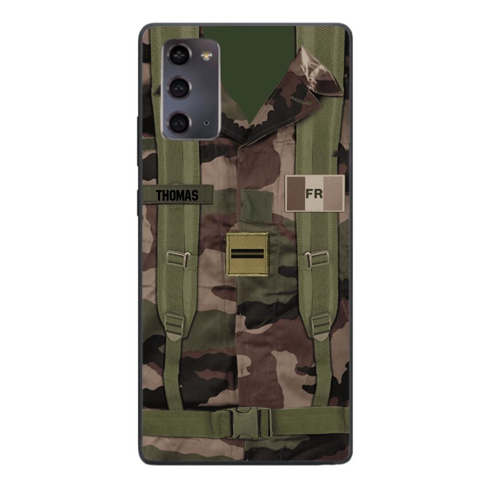 Personalized French Army Veteran Camo Phone Case Printed 3T 3103