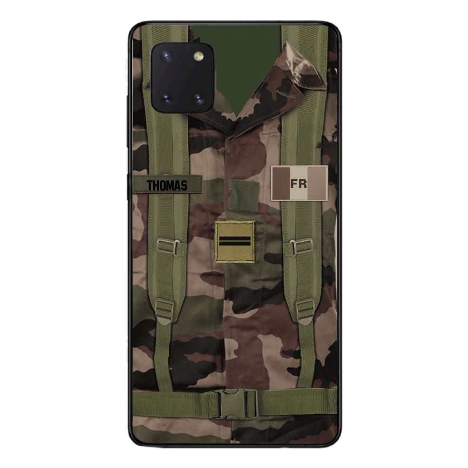 Personalized French Army Veteran Camo Phone Case Printed 3T 3103
